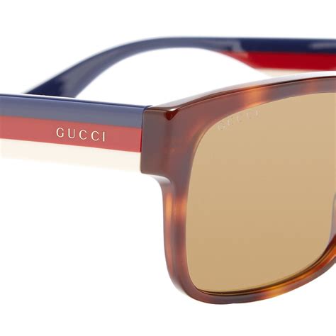 gucci side stripe shirt|Gucci Stripe sunglasses.